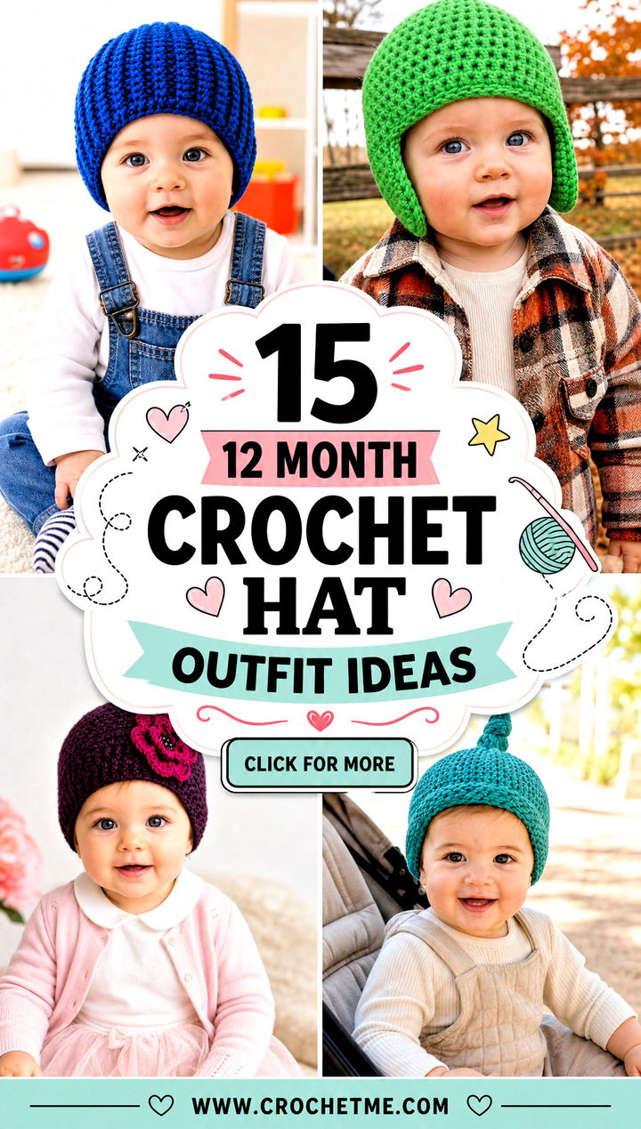 15 12 Month Crochet Hat outfit ideas - 15 12 Month Crochet Hat outfit ideas