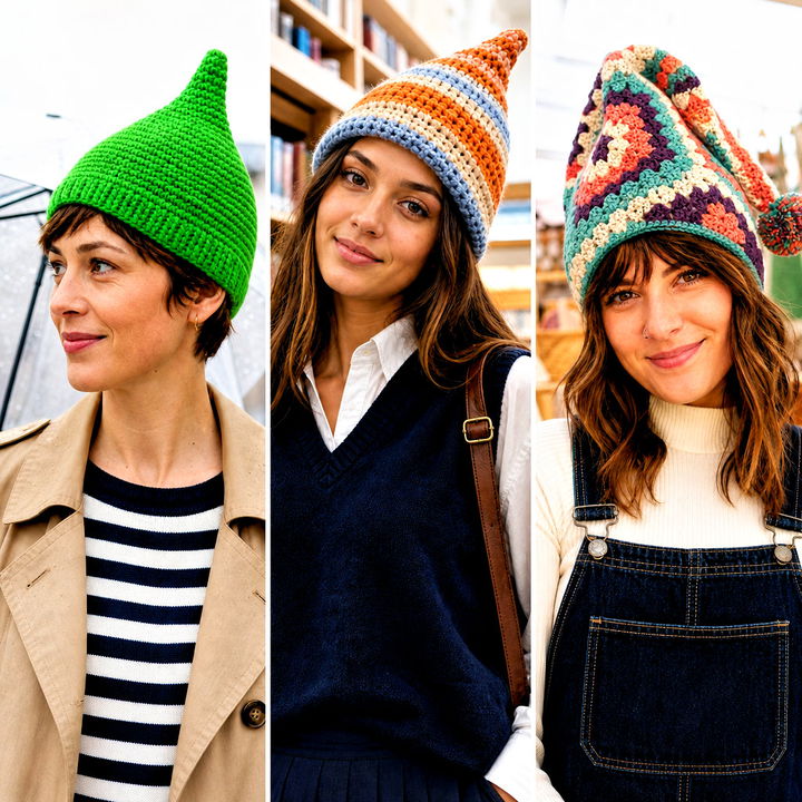 15 Adult Crochet Gnome Hat Outfit Ideas for Festive Fun