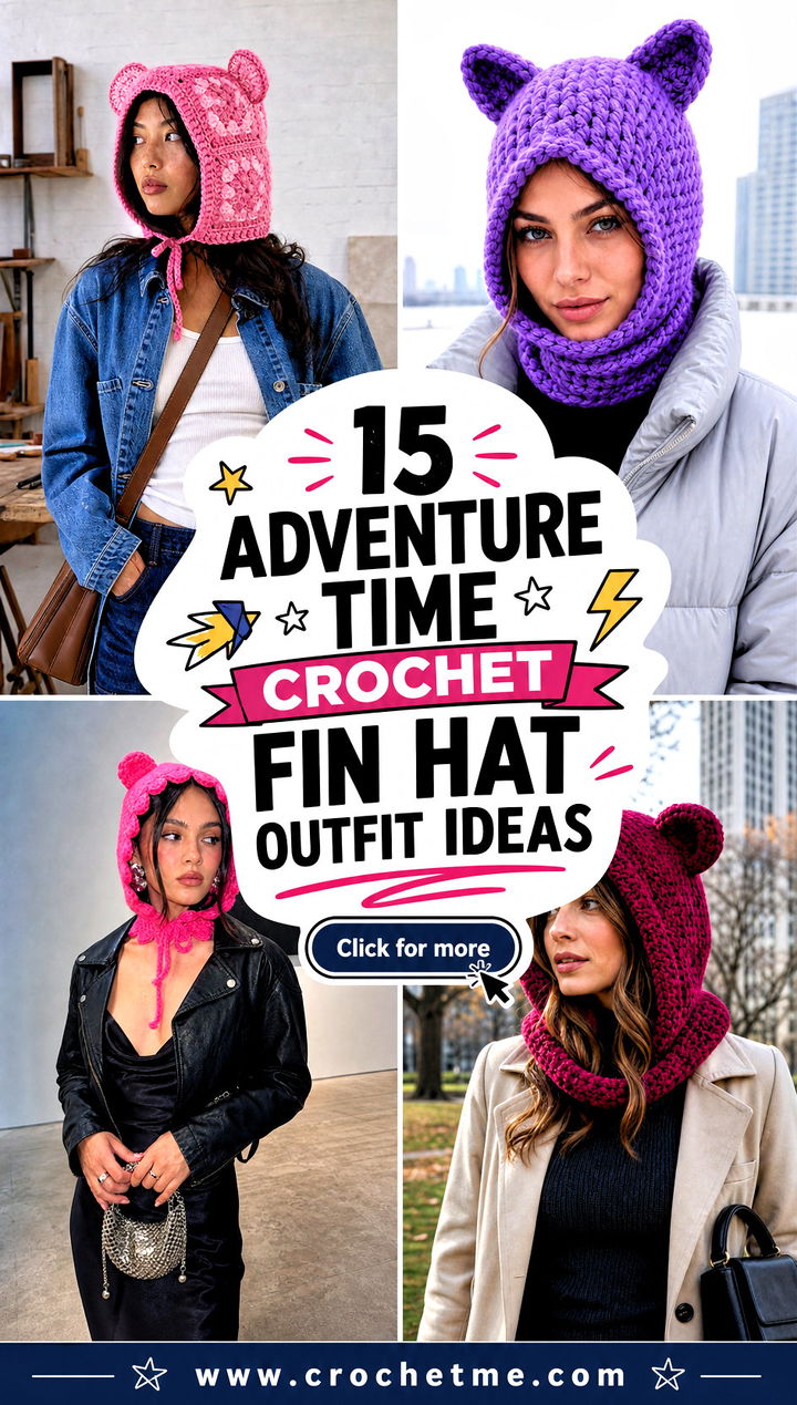 15 Adventure Time Crochet Fin Hat outfit ideas - 15 Adventure Time Crochet Fin Hat outfit ideas