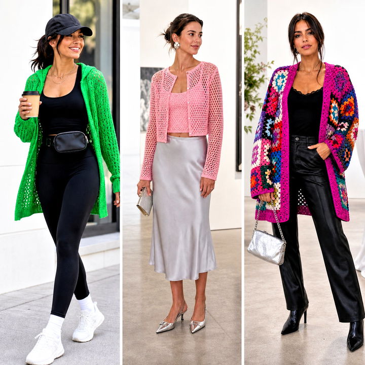 15 Aesthetic Crochet Cardigan Outfit Ideas for Trendy Layers