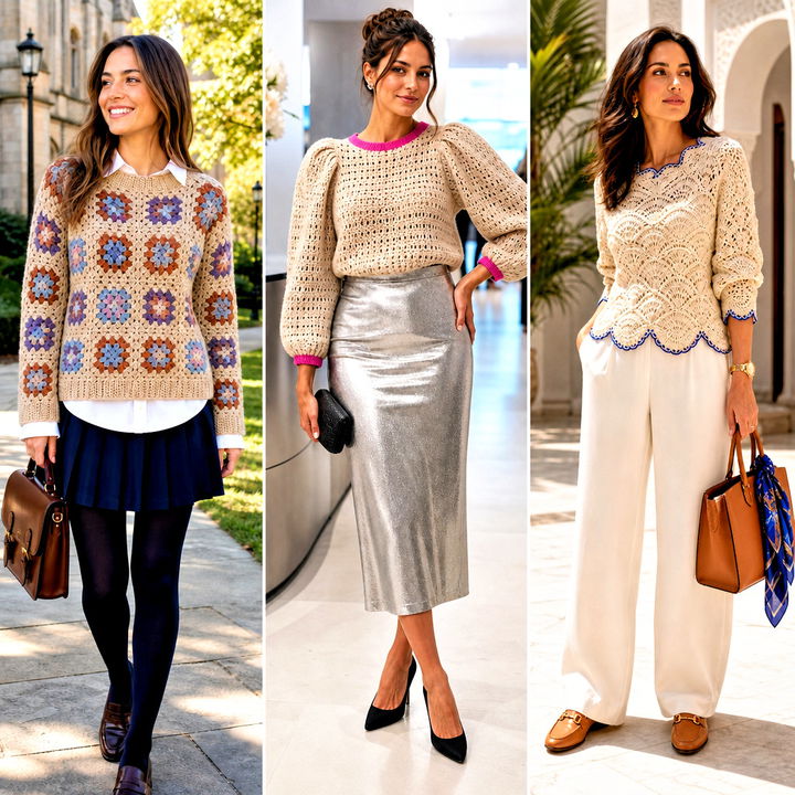 15 Beige Crochet Sweater on Hanger Outfit Ideas to Inspire You
