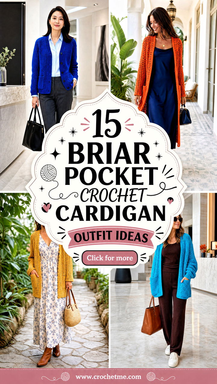 15 Briar Pocket Crochet Cardigan outfit ideas - 15 Briar Pocket Crochet Cardigan outfit ideas