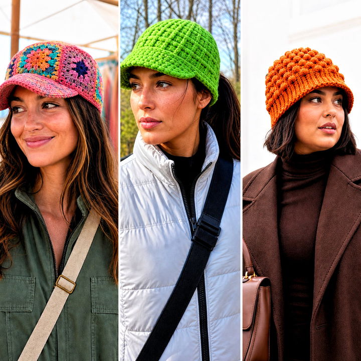 15 Brimmed Crochet Beanie Outfit Ideas for Cozy Cold Days