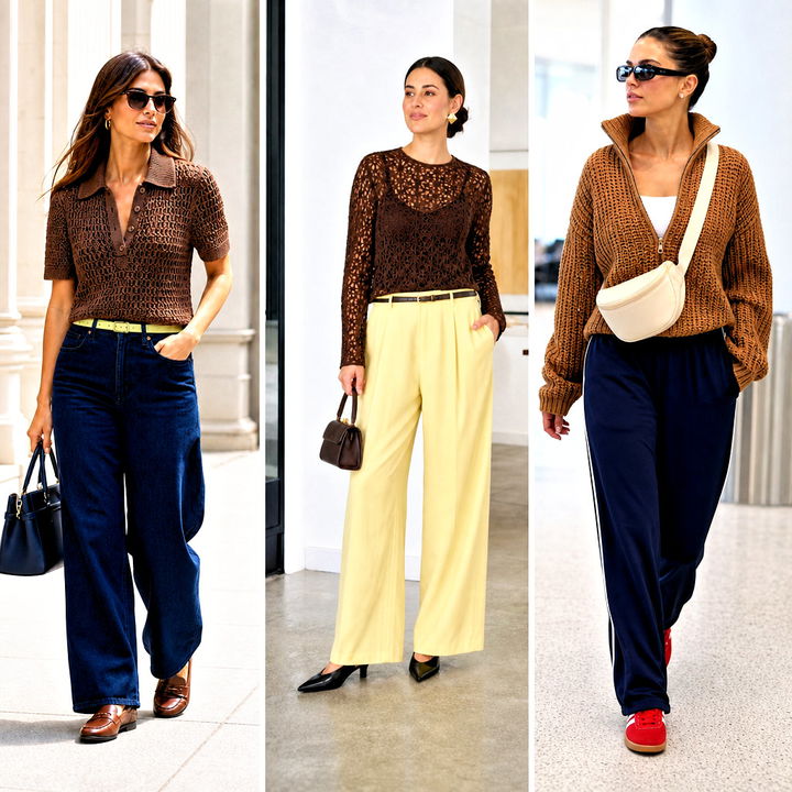 15 Brown Crochet Sweater Design Outfit Ideas for Cozy Fall Style
