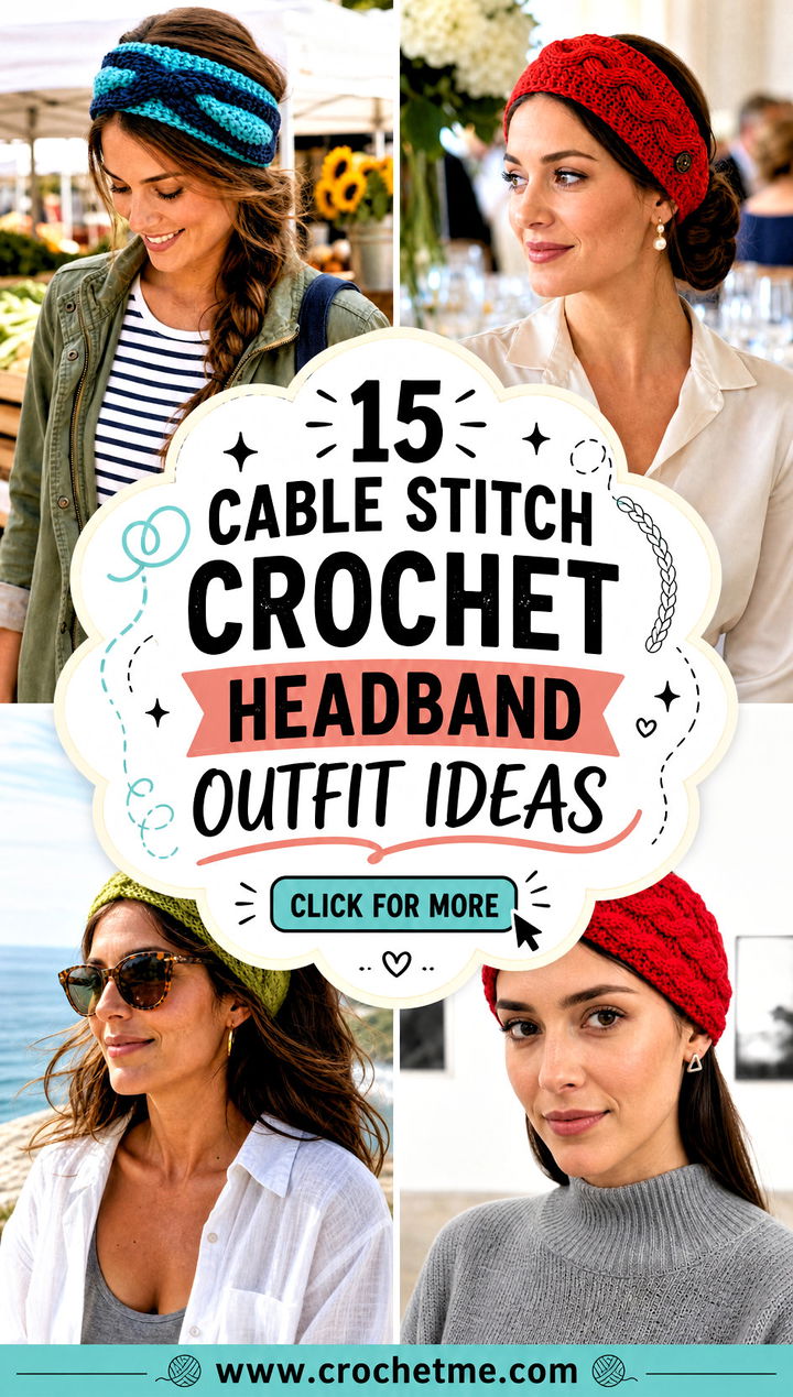 15 Cable Stitch Crochet Headband outfit ideas - 15 Cable Stitch Crochet Headband outfit ideas