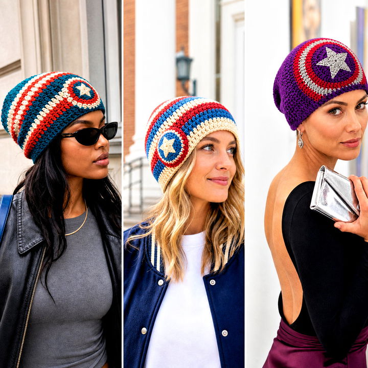 15 Captain America Crochet Beanie Outfit Ideas for Fans