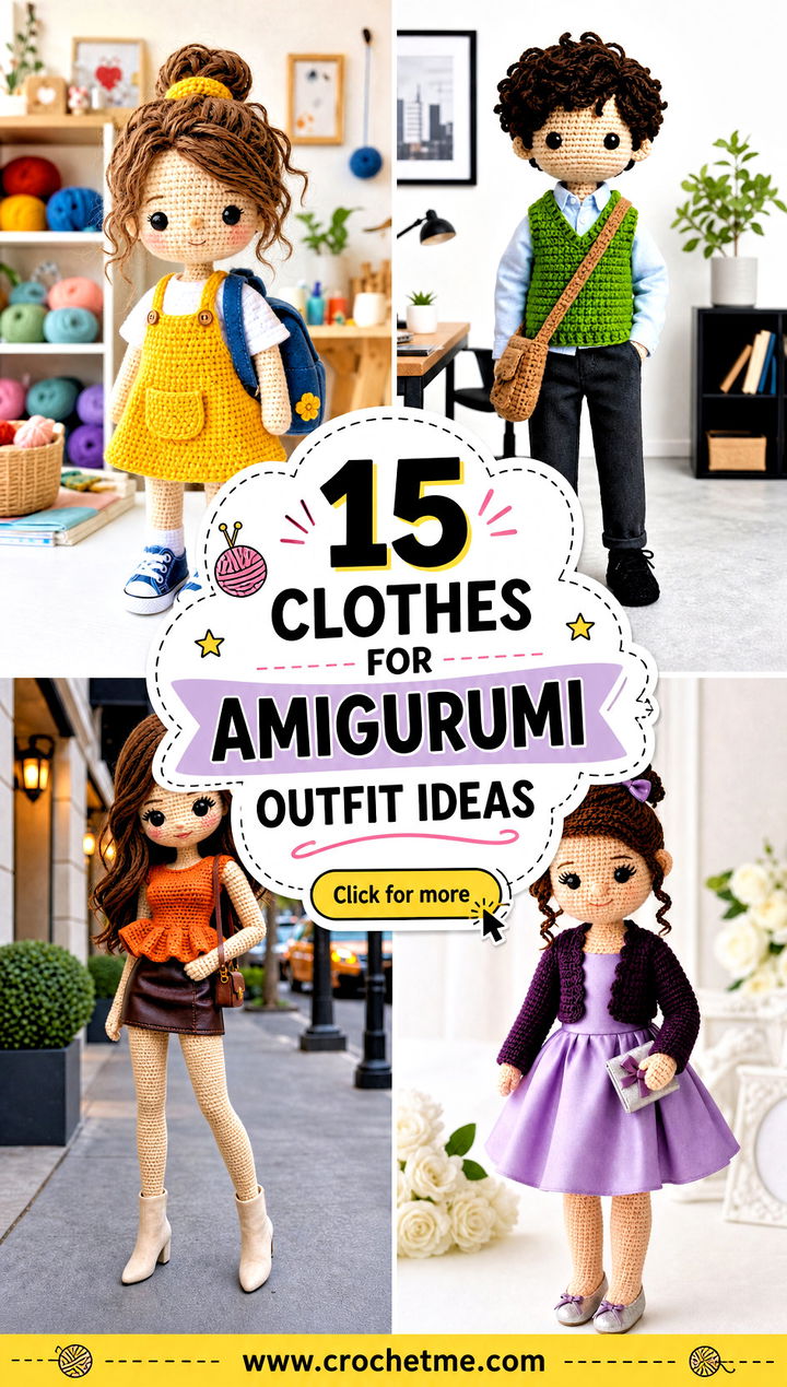 15 Clothes For Amigurumi outfit ideas - 15 Clothes For Amigurumi outfit ideas
