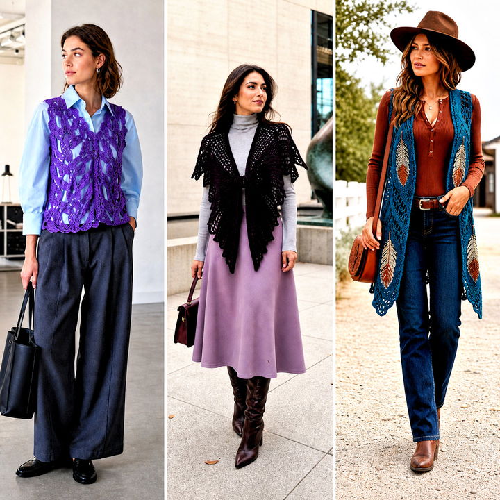 15 Cloud Rider Crochet Vest outfit ideas