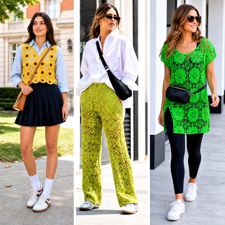 15 Colorful Floral Crochet Clothing and Outfit Ideas to Try
