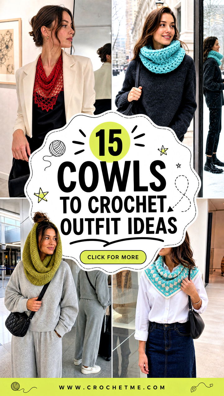 15 Cowls To Crochet outfit ideas - 15 Cowls To Crochet outfit ideas