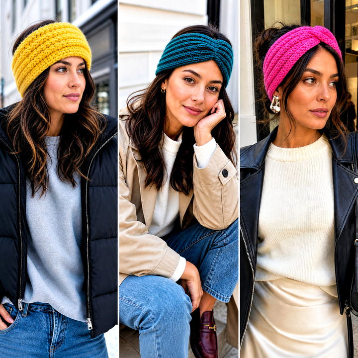 15 Cozy Ribbed Crochet Headband Outfit Ideas for Cold Days