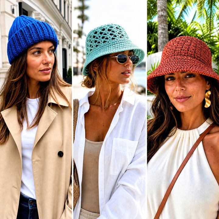 15 Crochet Beanie Bucket Hat Outfit Ideas for Trendsetters