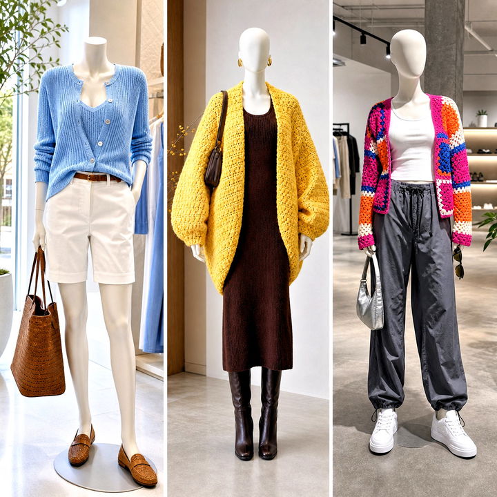 15 Crochet Cardigan on Mannequin Outfit Ideas to Inspire