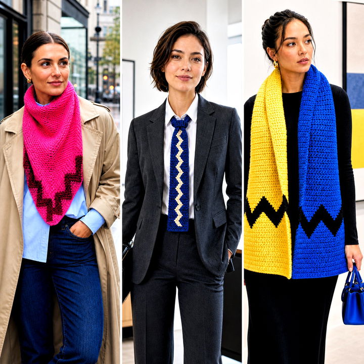 15 Crochet Charlie Brown Scarf Outfit Ideas for Nostalgic Looks