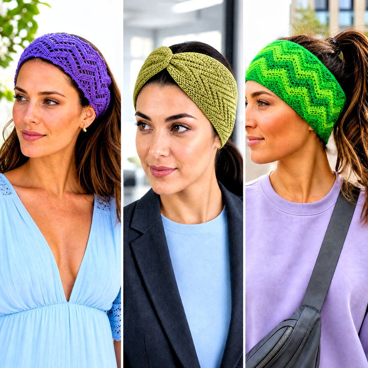 15 Crochet Chevron Headband Outfit Ideas for Cozy Active Days
