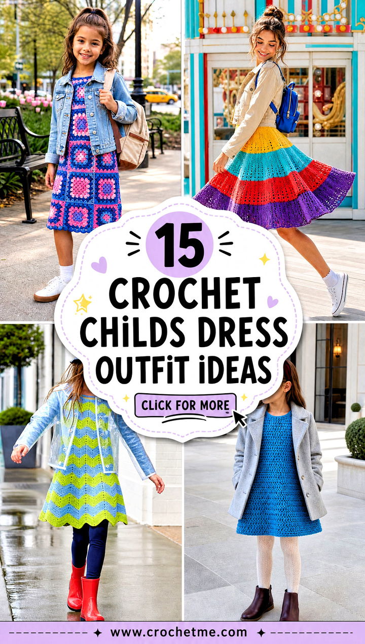 15 Crochet Childs Dress outfit ideas - 15 Crochet Childs Dress outfit ideas