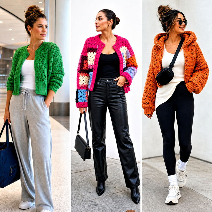 15 Crochet Chunky Cropped Cardigan Outfit Ideas for Cozy Layers