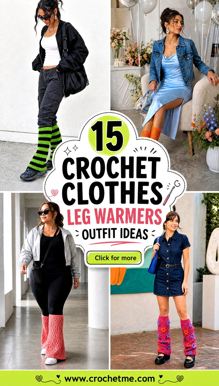 15 Crochet Clothes Leg Warmers outfit ideas - 15 Crochet Clothes Leg Warmers outfit ideas