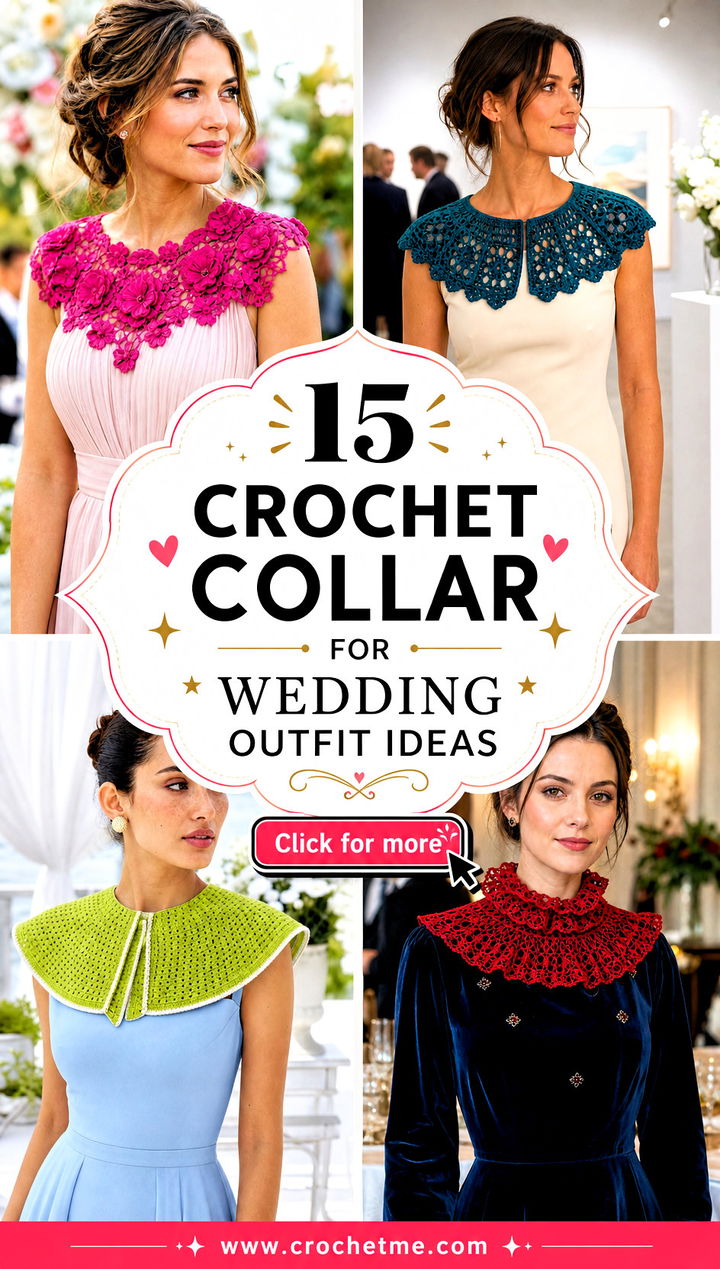 15 Crochet Collar For Wedding outfit ideas - 15 Crochet Collar For Wedding outfit ideas