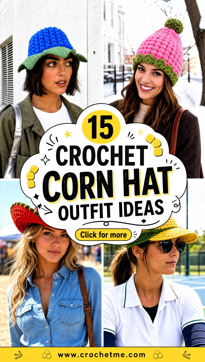 15 Crochet Corn Hat outfit ideas - 15 Crochet Corn Hat outfit ideas