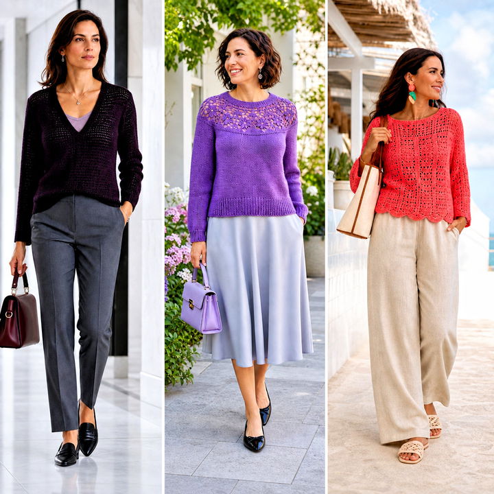 15 Crochet Cotton Jumper Outfit Ideas for Breezy Days