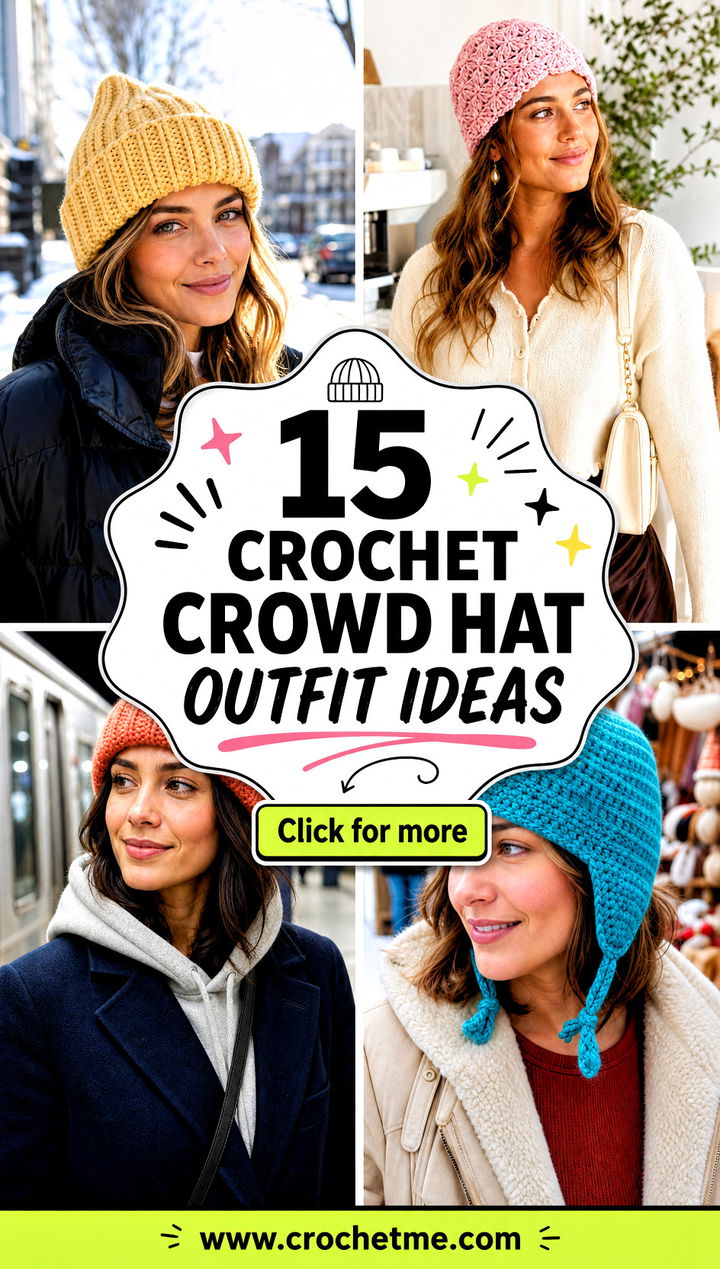 15 Crochet Crowd Hat outfit ideas - 15 Crochet Crowd Hat outfit ideas