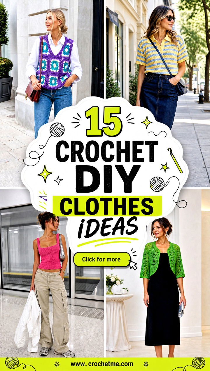 15 Crochet Diy Clothes Ideas - 15 Crochet Diy Clothes Ideas