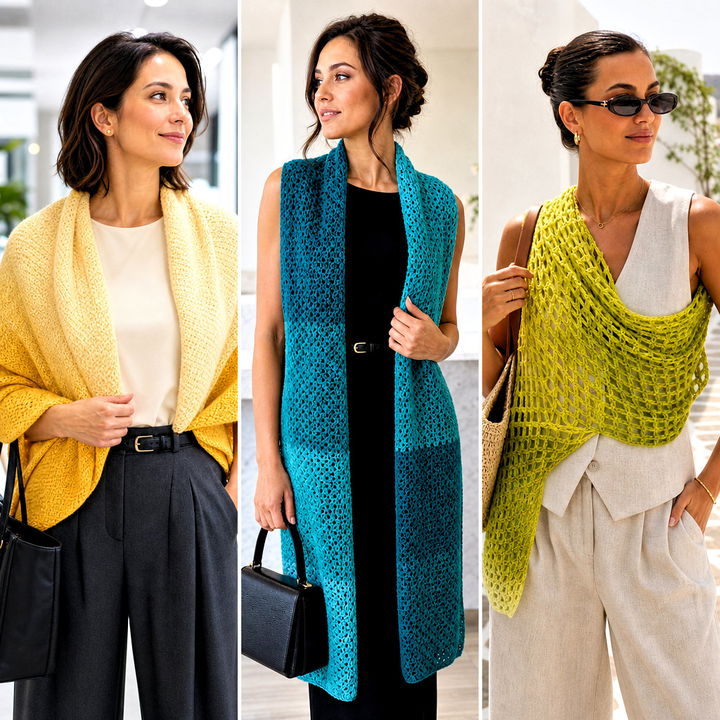 15 Crochet Fade Shawl Outfit Ideas for Cozy Layered Looks