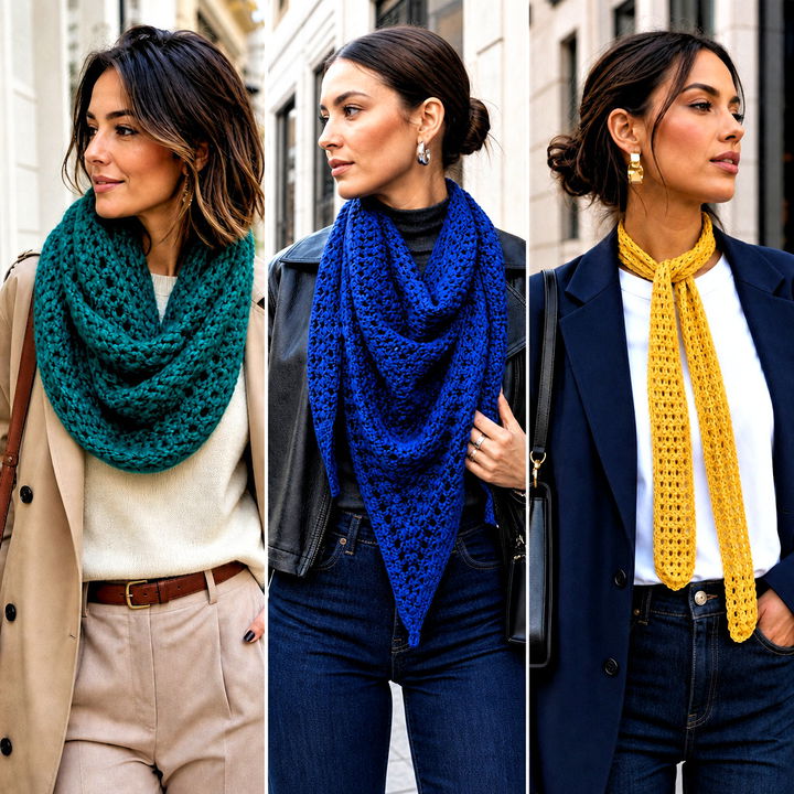 15 Crochet Fall Scarf Outfit Ideas for Chic Cold-Weather Style