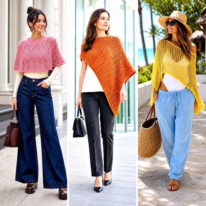15 Crochet for Ponchos for Women Outfit Ideas for Cozy Fall