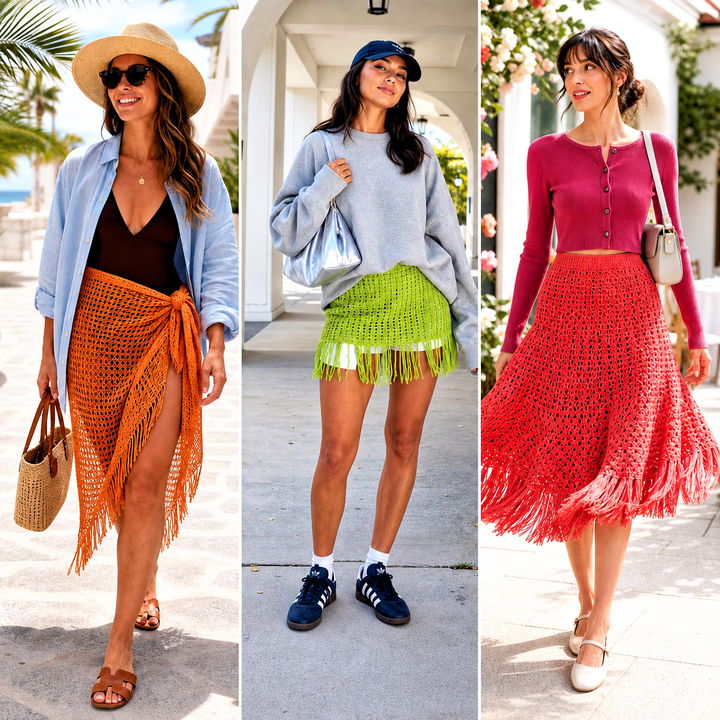 15 Crochet Fringe Skirt Outfit Ideas for Festival Style