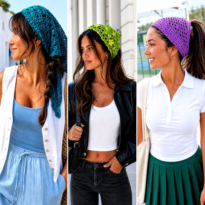 15 Crochet Hair Scarf Ideas for Chic, Effortless Styling