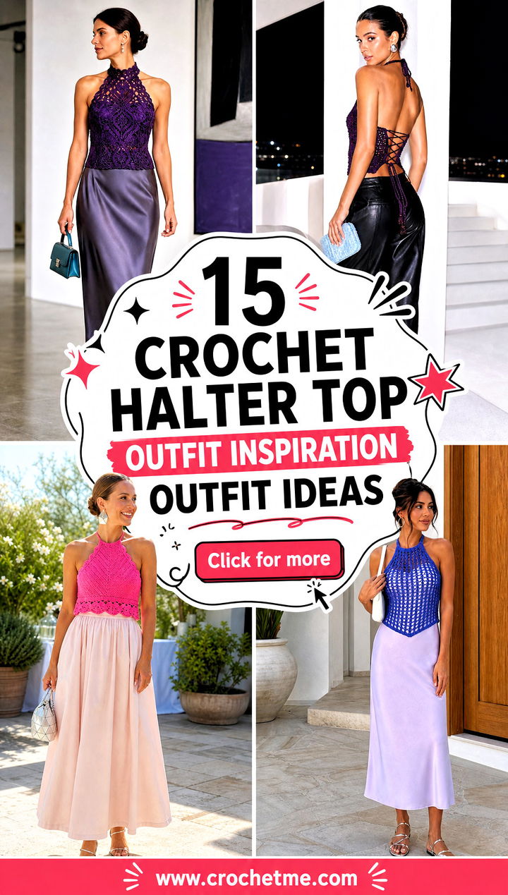 15 Crochet Halter Top Outfit Inspiration outfit ideas - 15 Crochet Halter Top Outfit Inspiration outfit ideas
