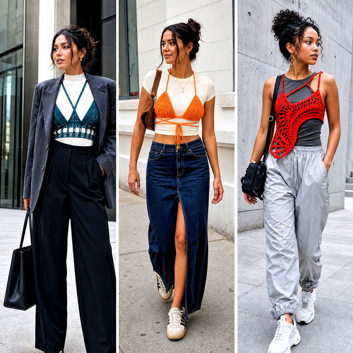 15 Crochet Harness Top Outfit Ideas for Festival Looks