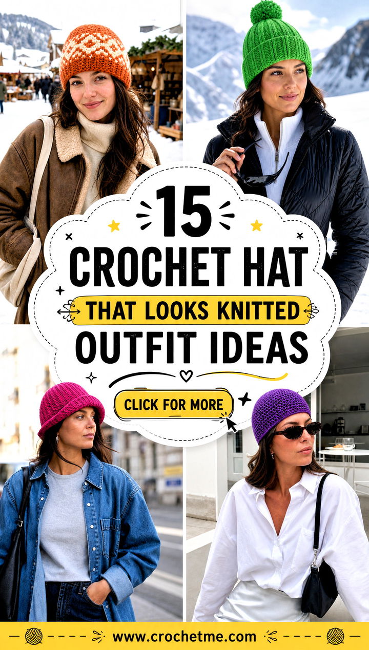 15 Crochet Hat That Looks Knitted outfit ideas - 15 Crochet Hat That Looks Knitted outfit ideas