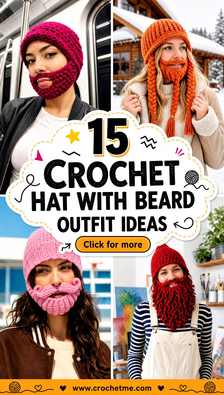 15 Crochet Hat With Beard outfit ideas - 15 Crochet Hat With Beard outfit ideas