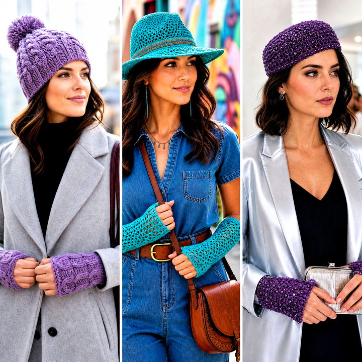 15 Crochet Hat With Hand Warmer Outfit Ideas for Cold Days