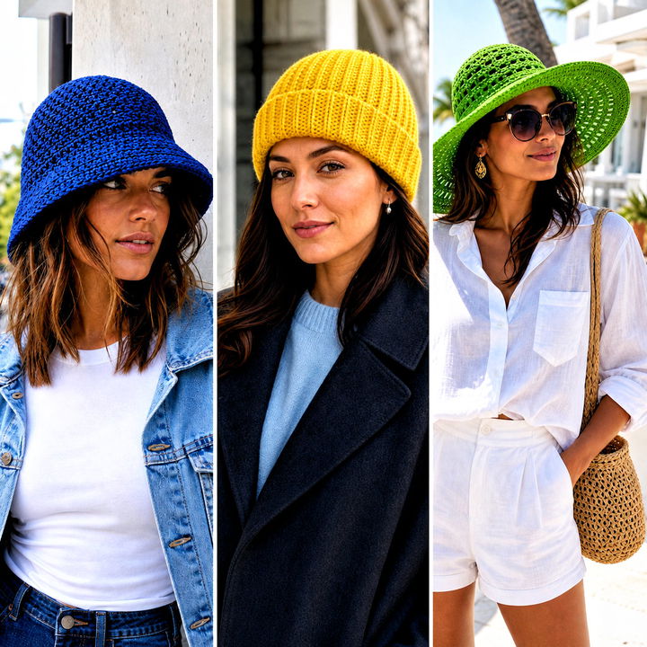 15 Crochet Hats All Sizes Outfit Ideas for Every Style