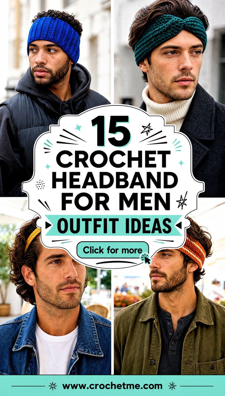 15 Crochet Headband For Men outfit ideas - 15 Crochet Headband For Men outfit ideas