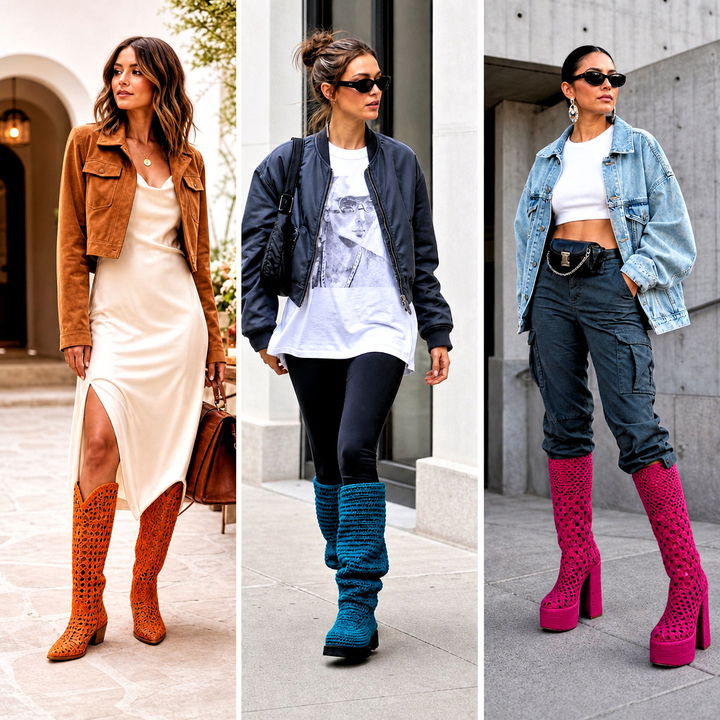 15 Crochet Knee High Boots Outfit Ideas for Cozy Winter Style