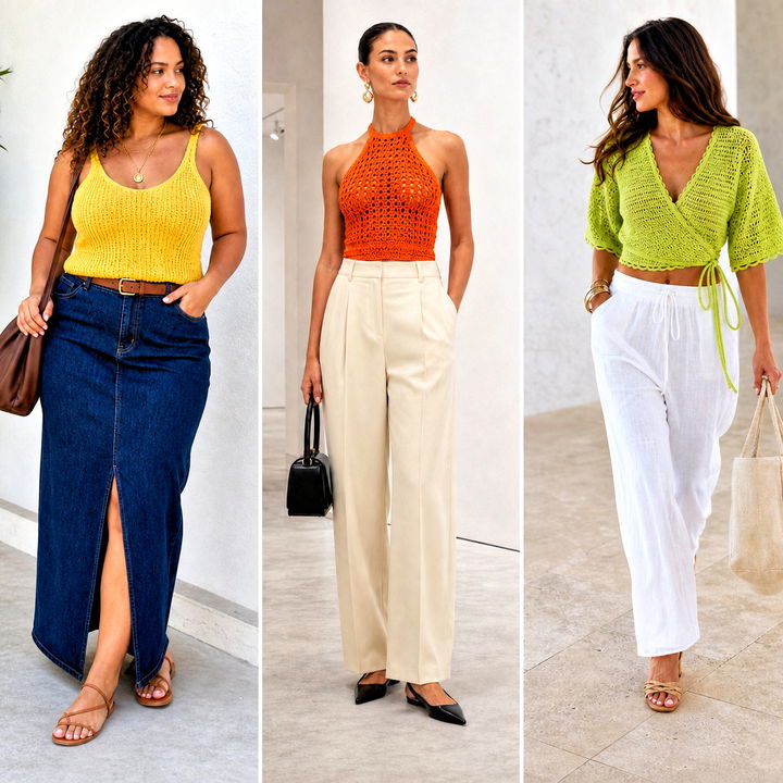 15 Crochet Lady Tops Outfit Ideas for Chic Summer Style