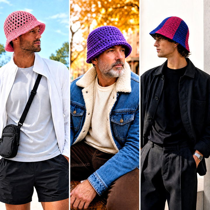 15 Crochet Mens Bucket Hat Outfit Ideas for Cool Summer Style