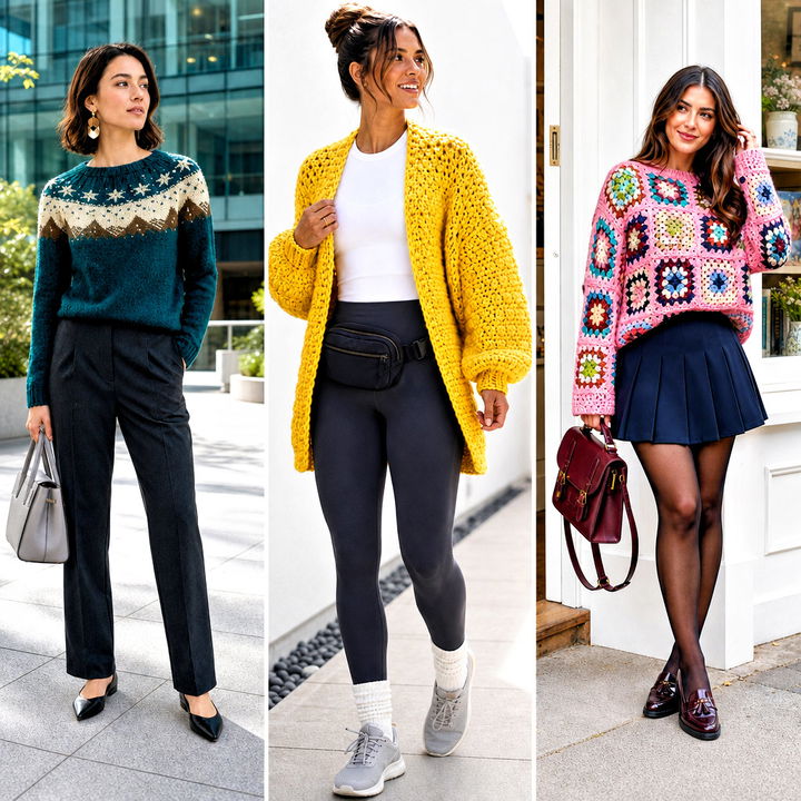 15 Crochet Mountain Sweater Outfit Ideas for Cozy Alpine Style