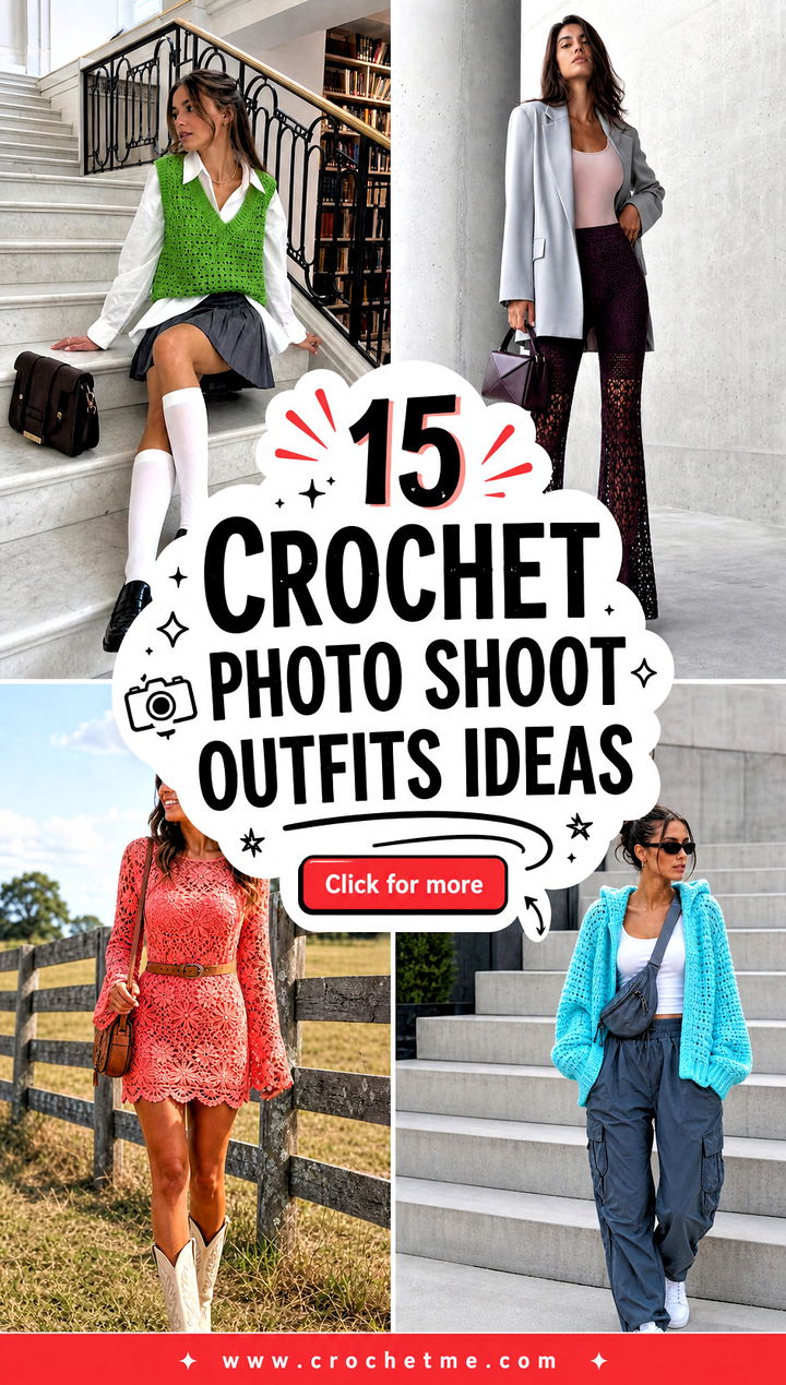 15 Crochet Photo Shoot Outfits ideas - 15 Crochet Photo Shoot Outfits ideas