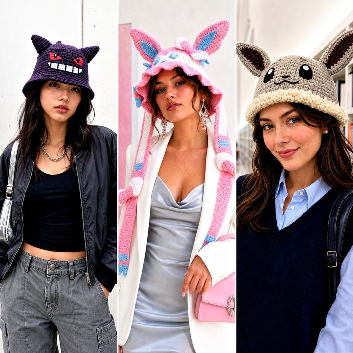 15 Crochet Pokemon Bucket Hat Outfit Ideas: Playful Fan Looks