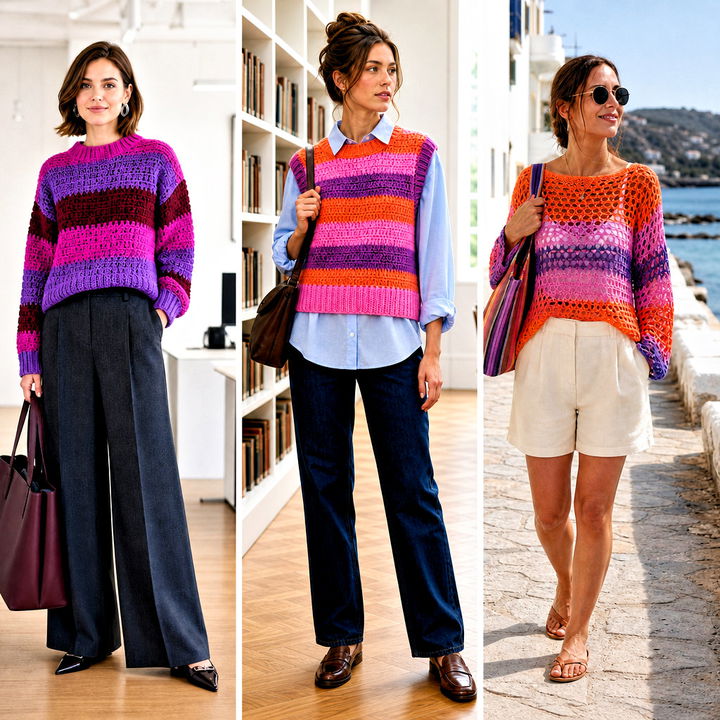 15 Crochet Princess Bubblegum Sweater outfit ideas