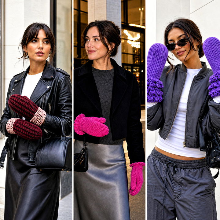 15 Crochet Ribbed Mittens Outfit Ideas for Cozy Winter Looks