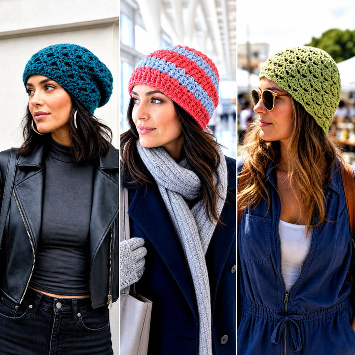15 Crochet Shell Stitch Beanie Outfit Ideas for Winter Style