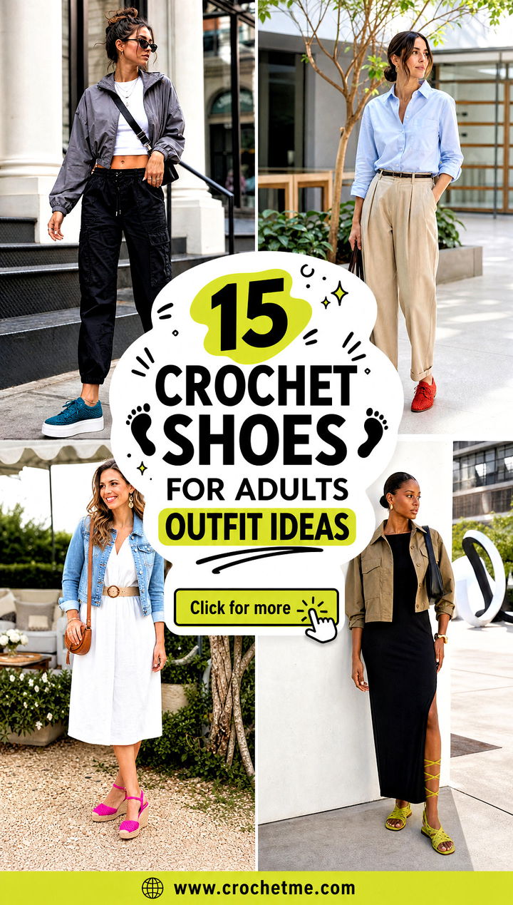15 Crochet Shoes For Adults outfit ideas - 15 Crochet Shoes For Adults outfit ideas
