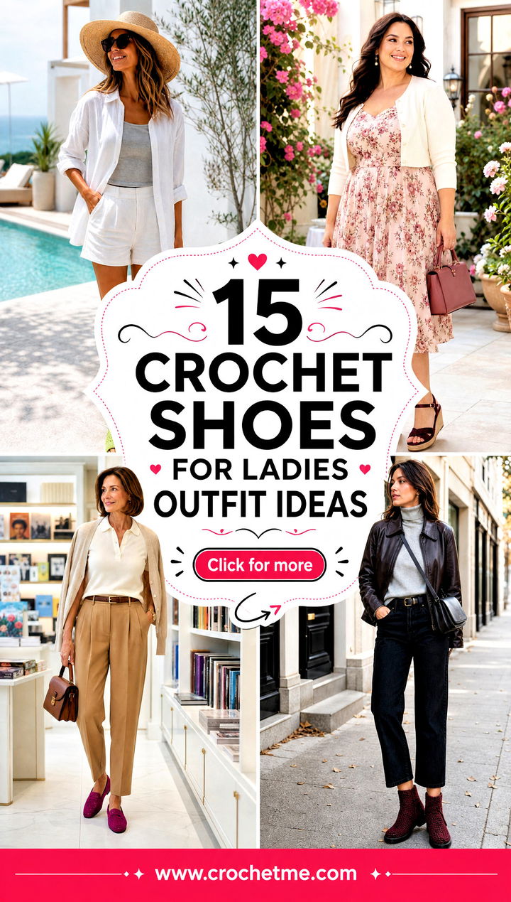 15 Crochet Shoes For Ladies outfit ideas - 15 Crochet Shoes For Ladies outfit ideas